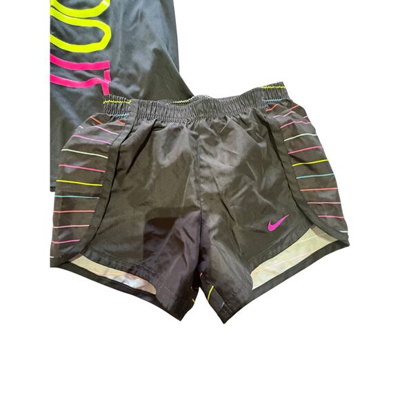 Nike Dri-FIT Girls 2-Piece Athletic Set “Just Do It” Black Size 6X - Picture 4 of 8